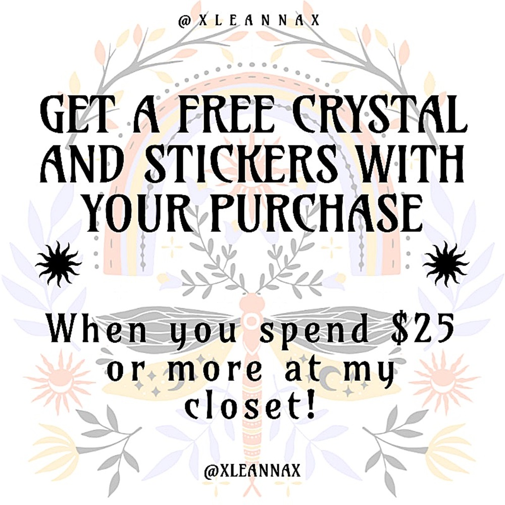 FREE CRYSTAL AND STICKERS💖